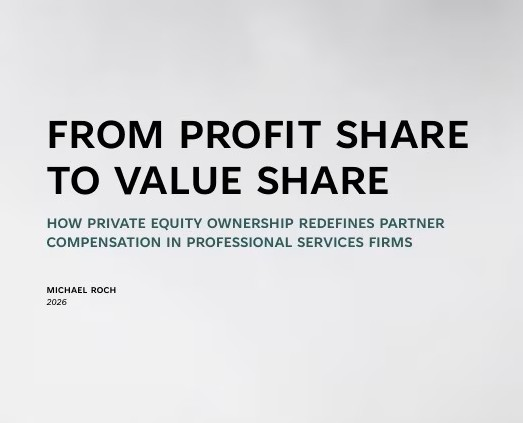 From profit share to value share. How Private equity ownership redefines partner compensation in professional services webinar thumbnail From profit share to value share