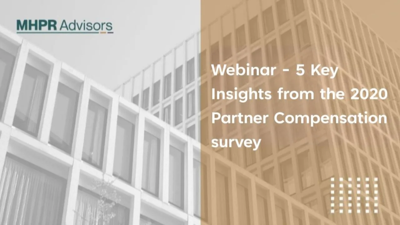 Webinar – 5 key insights from the 2020 partner compensation survey